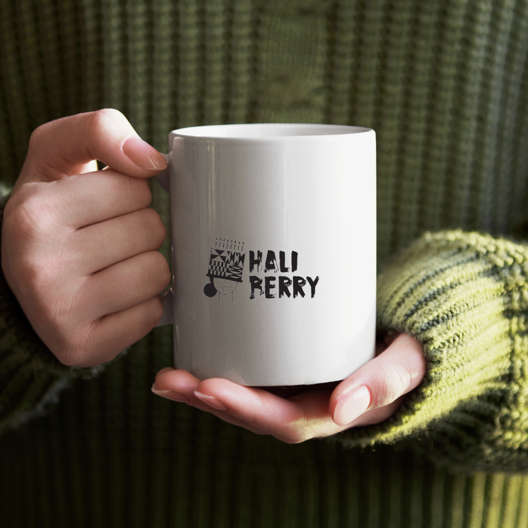 Green and White Coffee Mug Mockup